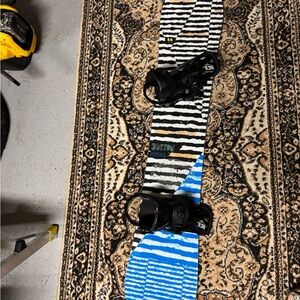 Burton Feather Black and White Snowboard 144